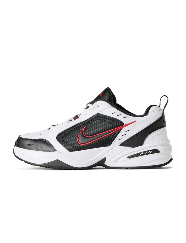 NIKE Men's Air Monarch Iv Gymnastics Shoe, White White Black Varsity Red 101, 10 UK