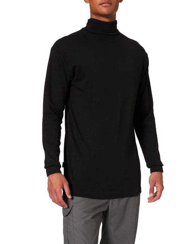 Back on Track Mens Polo Neck Sweater Black black Size:XL