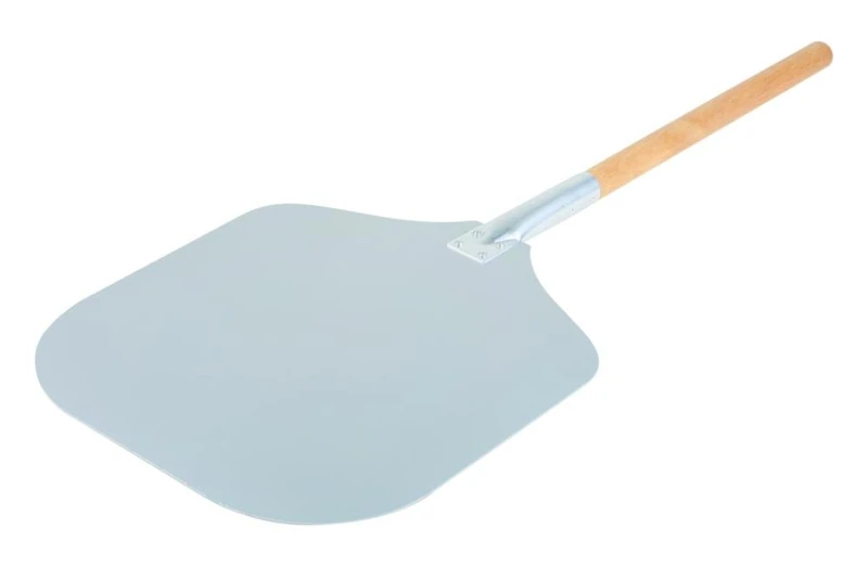 Pizza peel ca. 35 x 30,5 cm, lenght 130cm aluminium