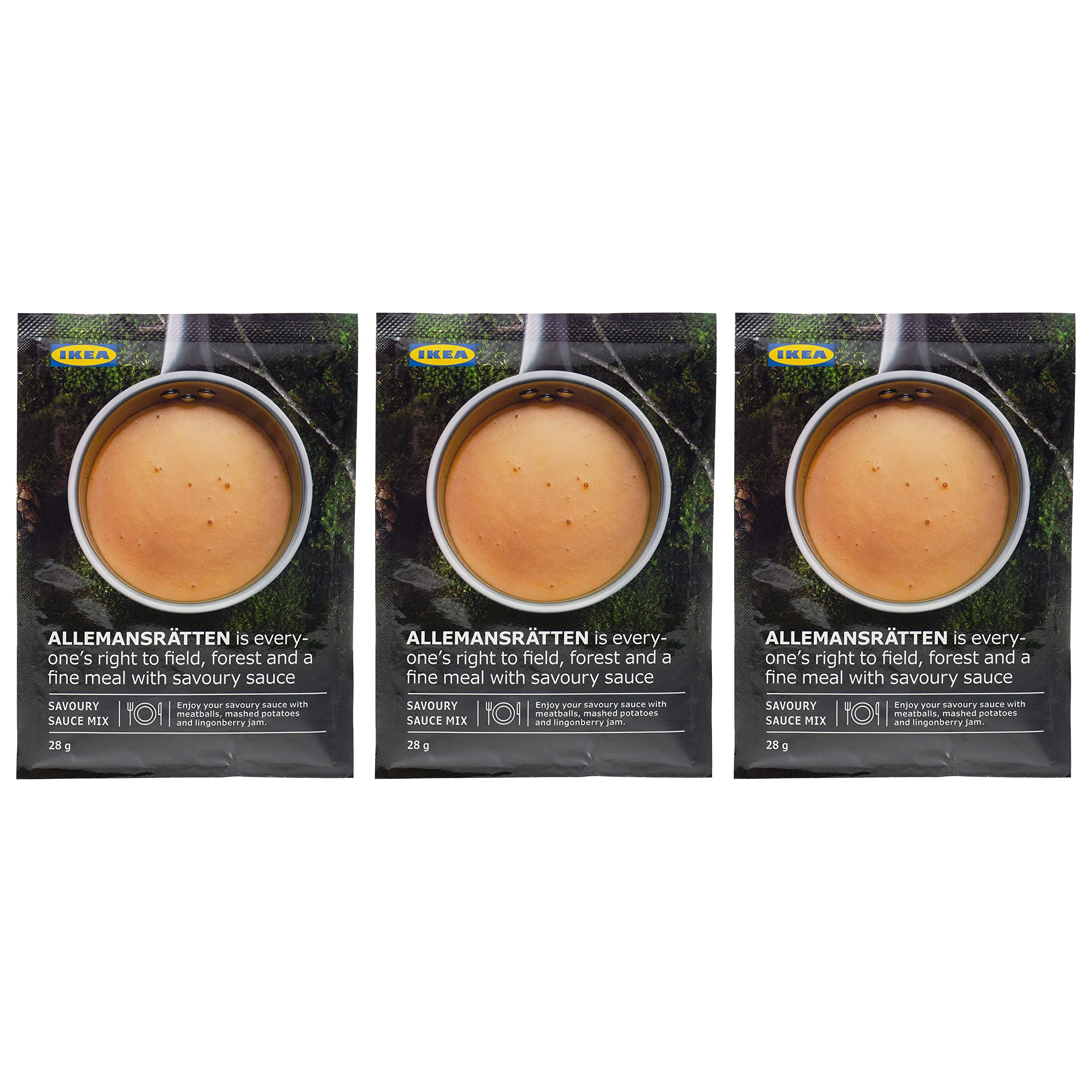 IKEA ALLEMANSRATTEN Cream Sauce Mix For Meatballs 28g (Pack of 3)