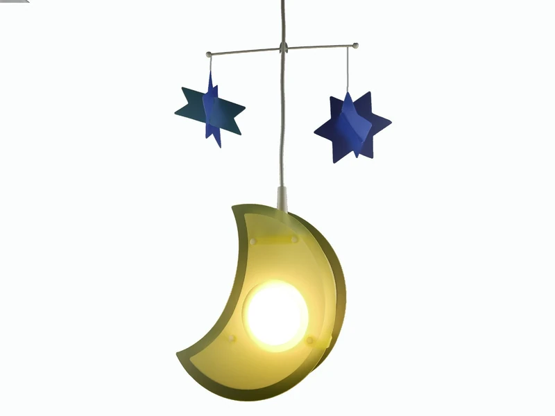 Niermann Standby Plastic Pendulum Light, Moon, E27 (Edison Screw), Multi Color