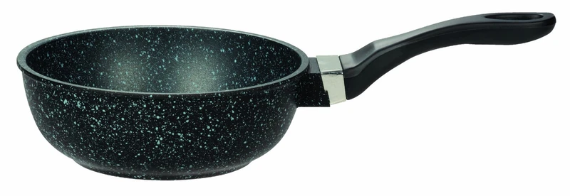 GSW Stahlwaren GmbH Cast Aluminum Deep Fry Pan, 20 x 7.5 cm, 1.8 L, Aluminium, Black, 30 x 20 x 7.5 cm