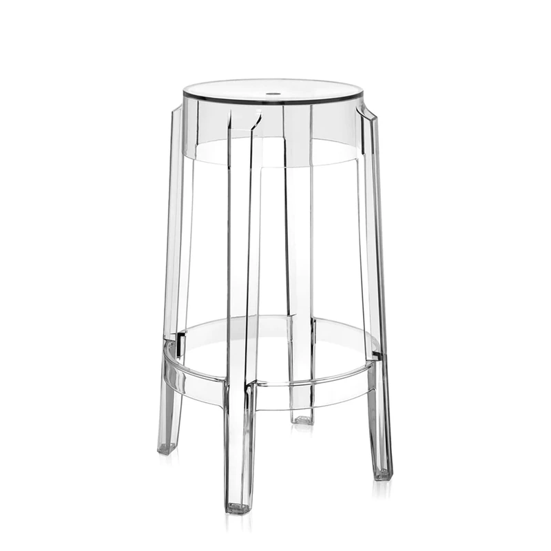 Kartell Charles Ghost Chairs, Crystal , 2 Unit