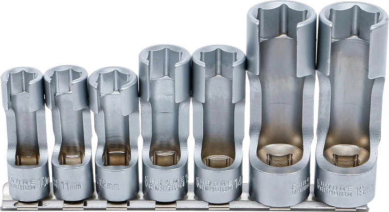 BGS 1105 | Special Socket Set, slotted | 10 mm (3/8") Drive | 10 - 19 mm | 7 pcs.