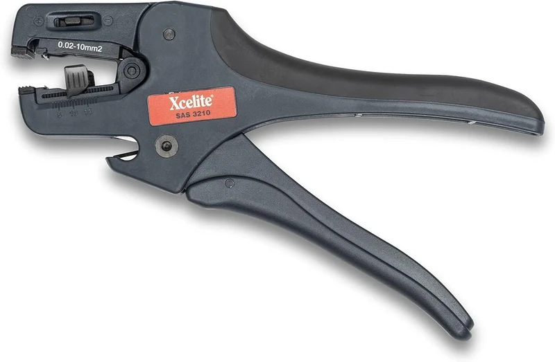 Xcelite SAS3210 Self-Adjusting Wire Stripper with Spring, 32-10 AWG Stripping Range, 7-1/2" Length, Fiberglass Grip - Image 1