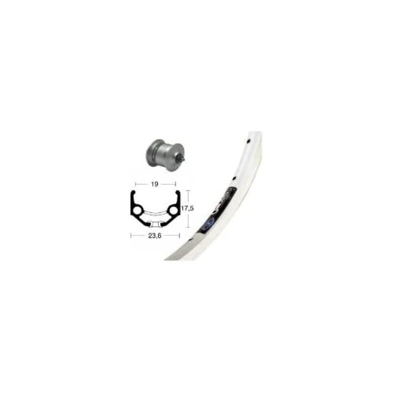 Bike-Parts V-RAD 75Nabend DHC3003 Ride Bike, Silver, Size