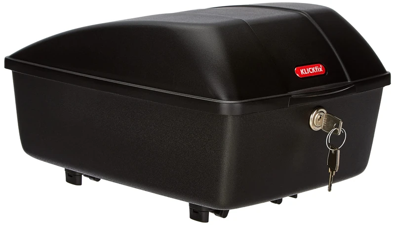 KlickFix 0845R Bicycle Box 12 L for Racktime Carrier Black M