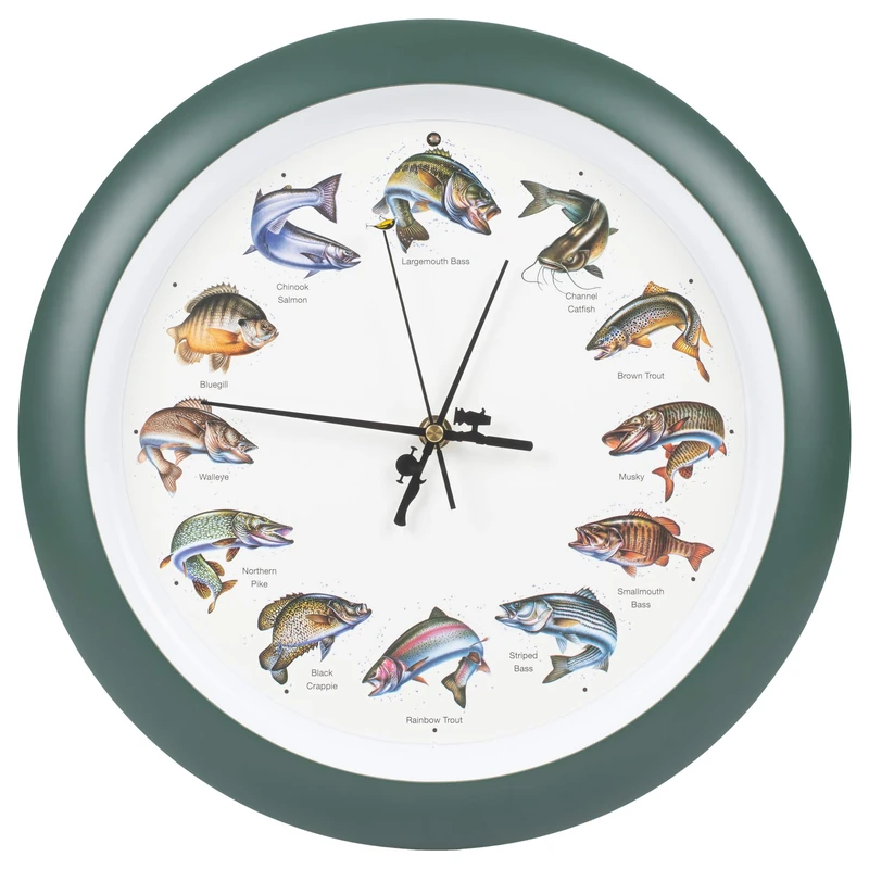 Mark Feldstein & Associates Splashing Gamefish Clock, 13"