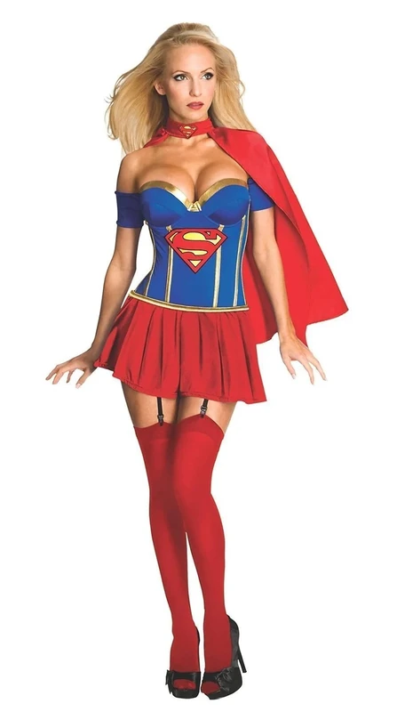 Rubie's 889898 Rubie's Official Supergirl Corset Adult Costume - Ladies Medium