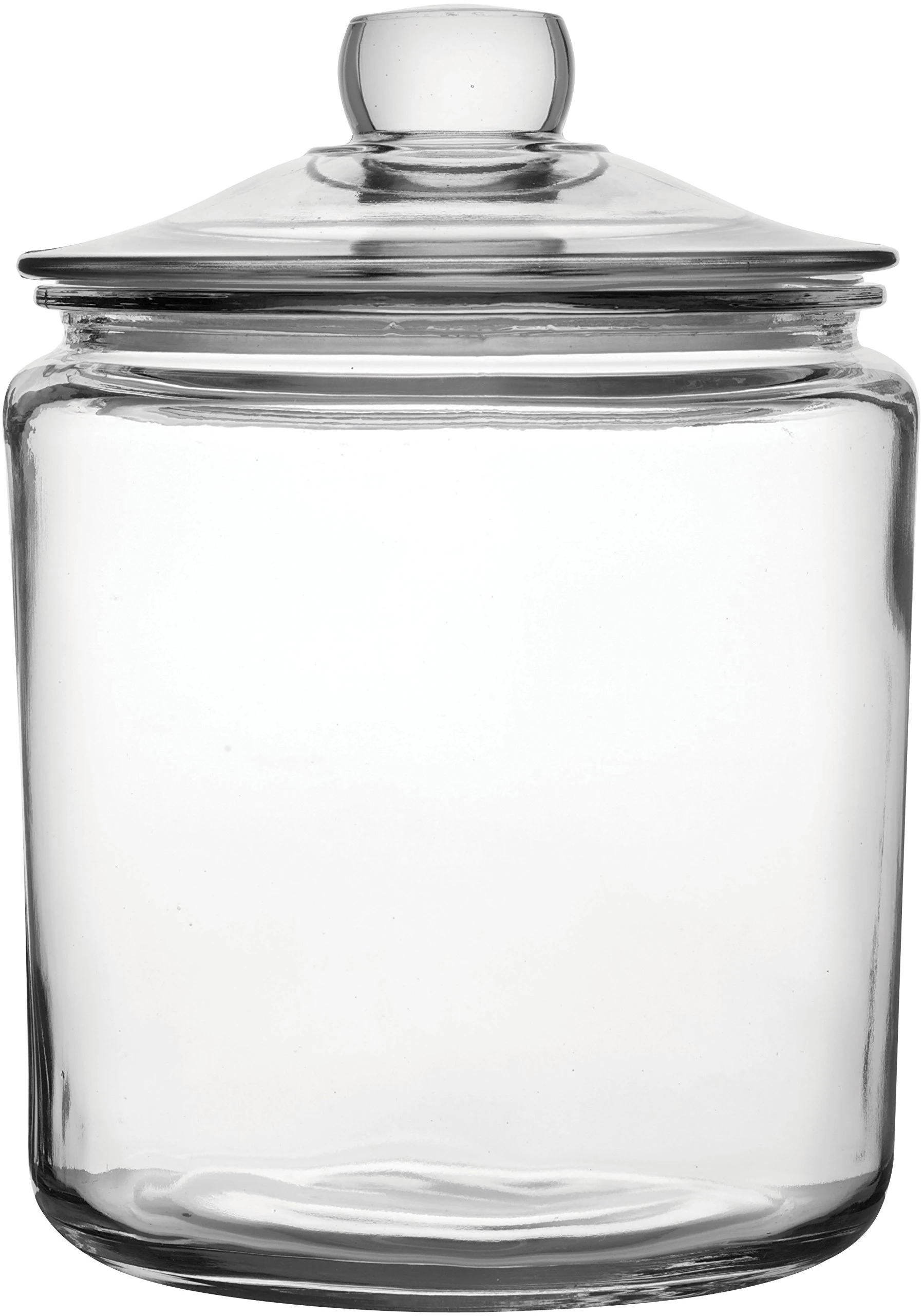 Utopia Biscotti Jars Large 3.8ltr - Case of 6 | Food Storage Jars, Glass Jars, Push Top Jars