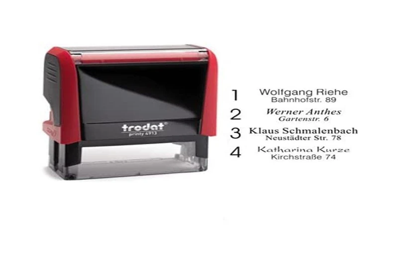trodat Text Stamp Printy 4913 4.0, Red