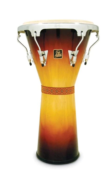LP Latin Percussion Djembe Aspire Vintage Sunburst 12,5" x 25" Ziegenfell, Siam Oak, Chrome, Aspire EZ Curve, LPA630-VSB, Handtrommel, Drum; Drum Circles