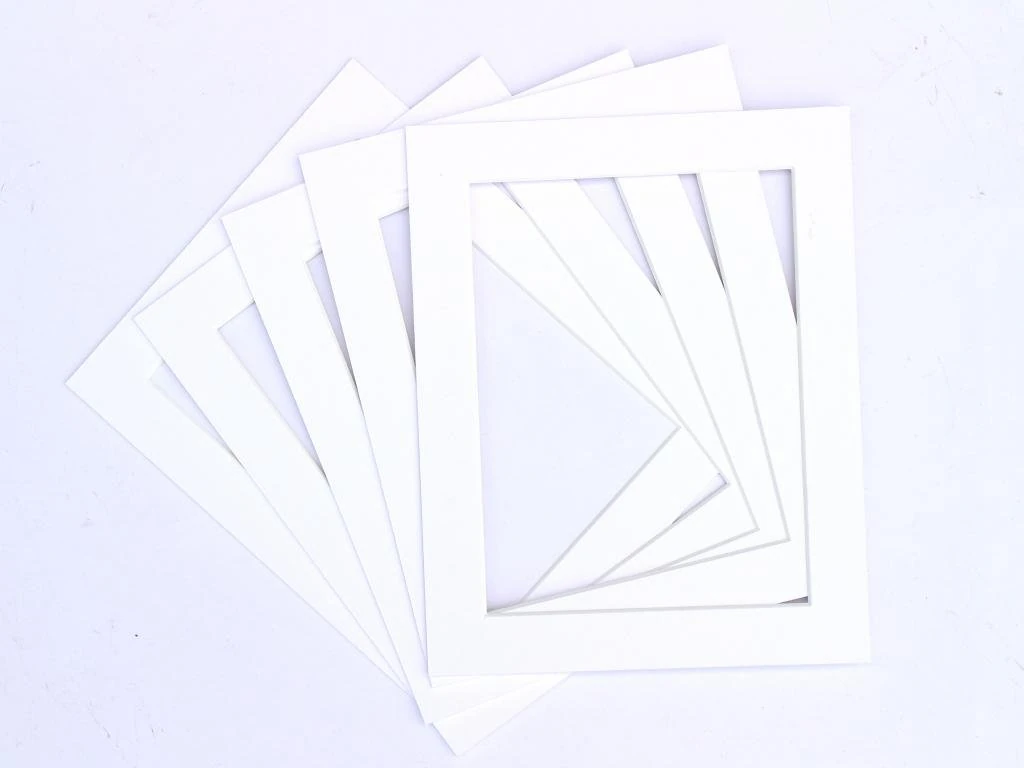 Frame Company Pack of 10 White Mounts 10x8 for 8x6 inch *Choice of Colours*