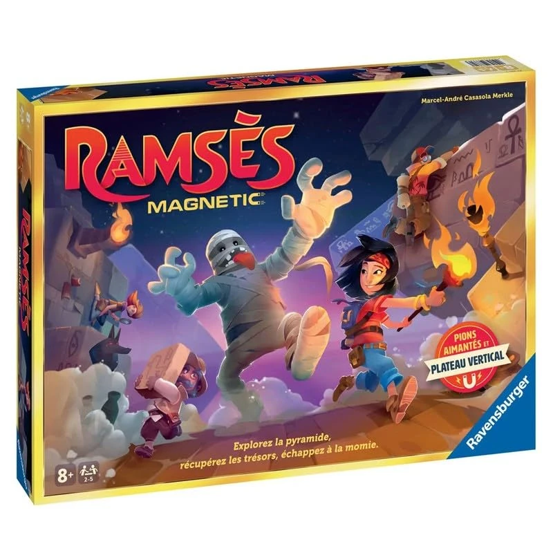 Ravensburger - Ramses Magnetic - Ramses - Family and Child Game - Memorization and Race - 2 to 5 Players from 8 Years - 27331 - Mixed - French Version