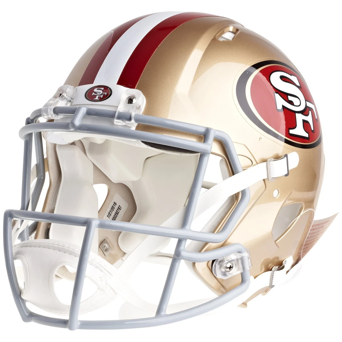 Riddell NFL San Francisco 49ers Speed Authentic Football Helmet, Gold, Medium