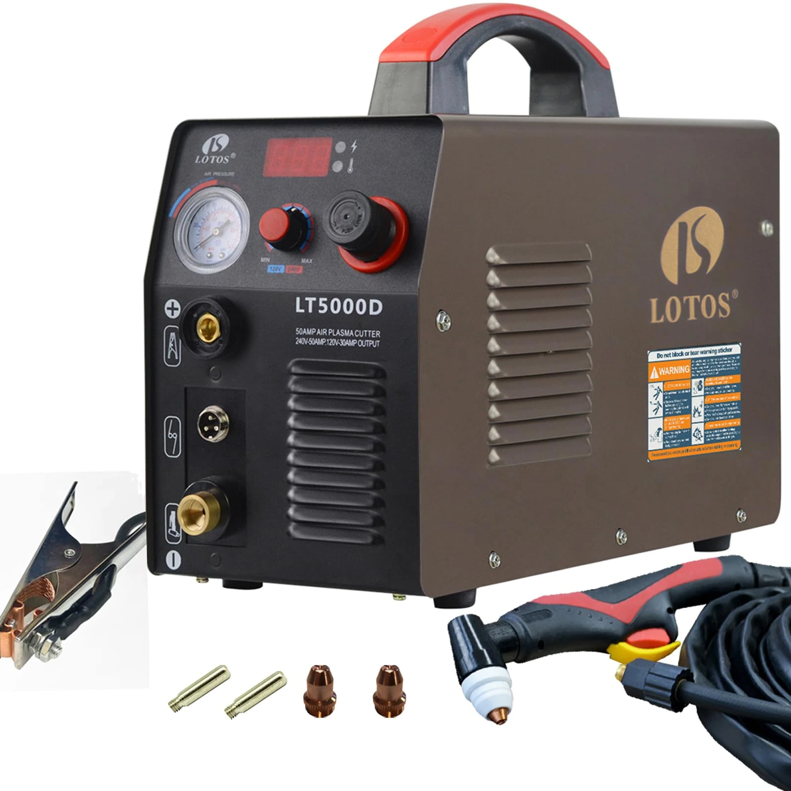 Lt5000D 50A Air Inverter Plasma Cutter Dual Voltage 110/220Vac 1/2" Clean Cut (Special Offer by The End of This Weekend)