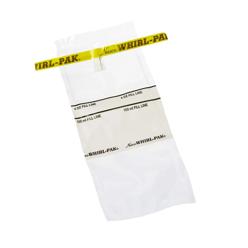 Whirl-pak B01062WA Bags, 118 mL, Write-On, 75 mm x 185 mm (Pack of 500)