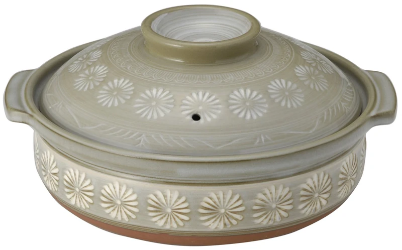 52031 2-3 person Yorozufuru-shogin Minehana Mishima for IH earthenware pot No. 8 (Japan import / The package and the manual are written in Japanese) - Image 1