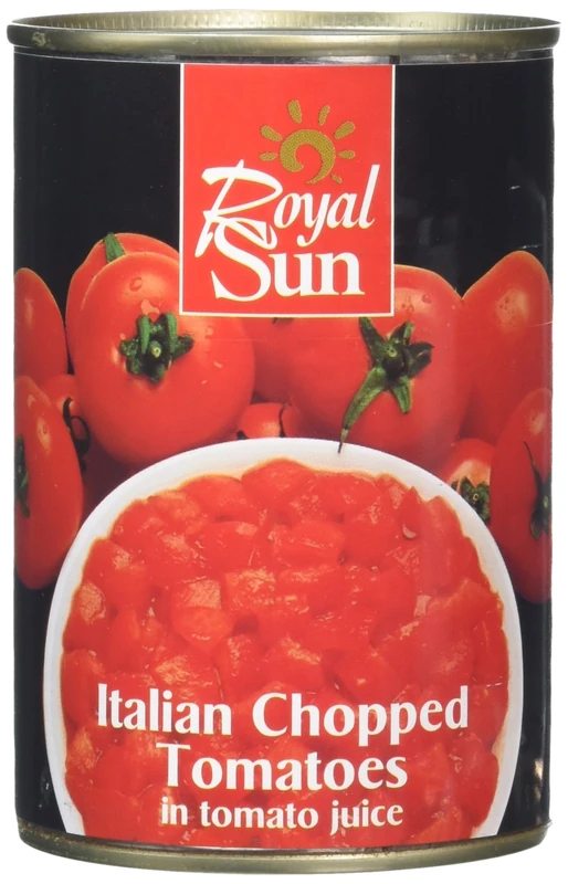 Royal Sun Italian Chopped Tomatoes 400g | Fresh Vine-Ripened in Tomato Juice | All Natural Freshly Packed | Perfect for Cooking (Pack of 24)