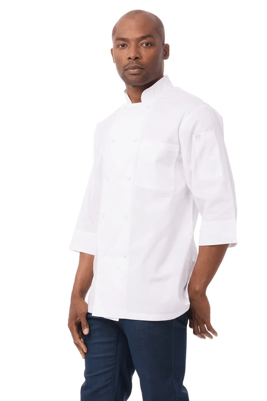 Chef Works Men's Jlclwht3xl Chefs-Jackets, White, XXXL