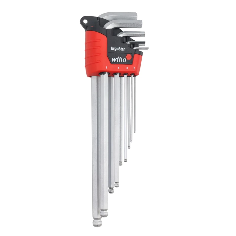 Wiha 66996 ErgoStar Ball End Hex L-Key, 9-Piece Set