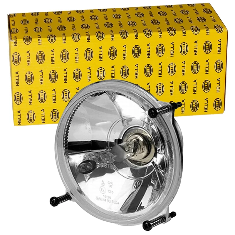 HELLA 1A3 996 162-021 Halogen/FF-Headlight - M133 - 12V - round - Reference number: 12.5 - Fitting - Clear diffusing lens - Plug: Blade Terminal - Right Front/Left Front