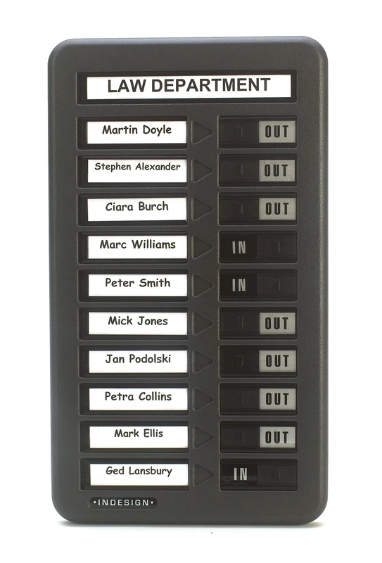 Indesign In/Out Board Single Column 10 Name W207xH360mm Ref WPIT10I