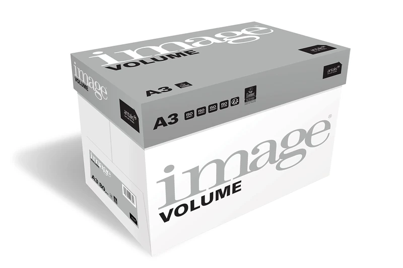 IMAGE A3 Paper Volume 80gsm, 420x297mm, 2500 Sheets/5rm/BX, Uncoated, Recyclable, European Ecolabel certified