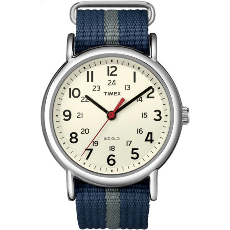 Timex Unisex Weekender 38 mm Watch, Timex Watch, Blue/Grey, One Size