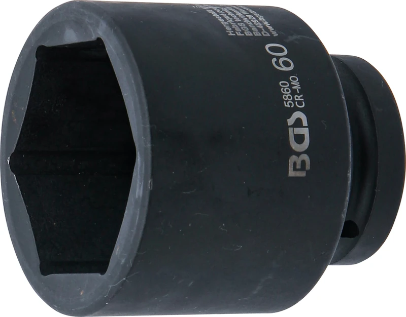 BGS 5860 | Impact Socket, Hexagon | 25 mm (1") Drive | 60 mm