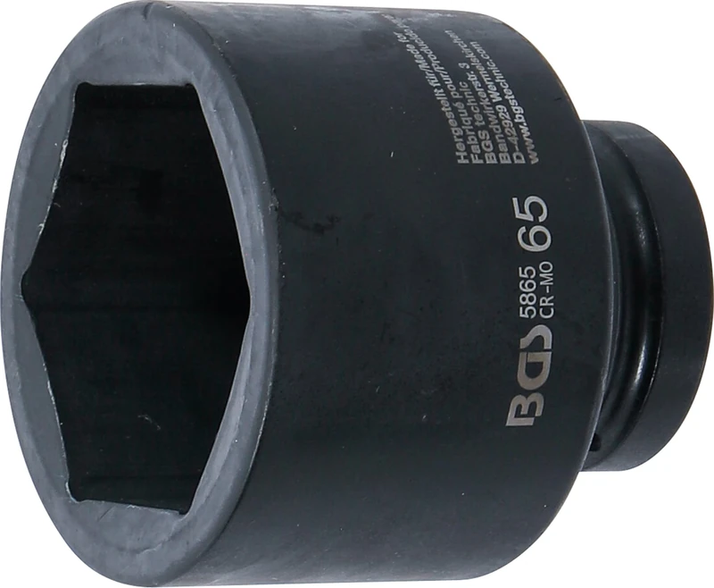 BGS 5865 | Impact Socket, Hexagon | 25 mm (1") Drive | 65 mm