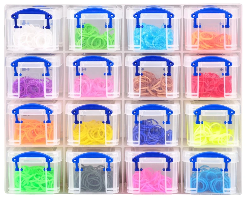 Really Useful Box 16 x 0.14 Litre Plastic Organiser Storage Set