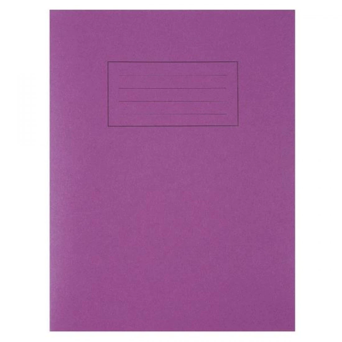 Silvine Exercise Book 229 x 178mm Ruled with Margin Purple (10 Pack)