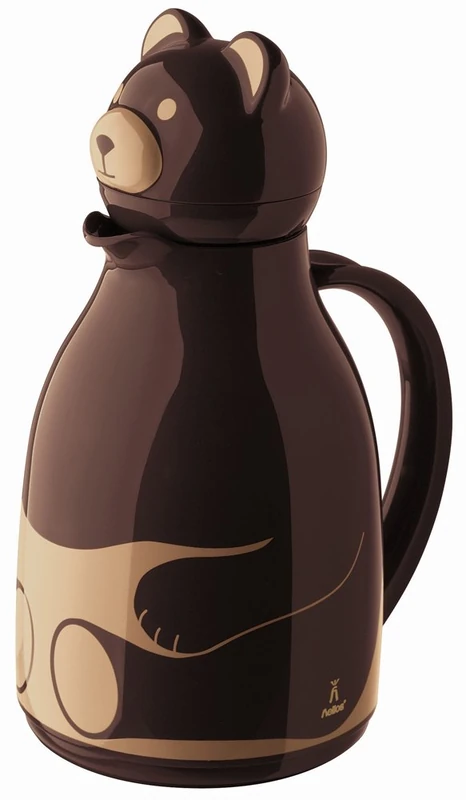 Helios Thermo-Bear Vacuum Jug Brown 1 Litre, 30 x 30 x 26.8 cm