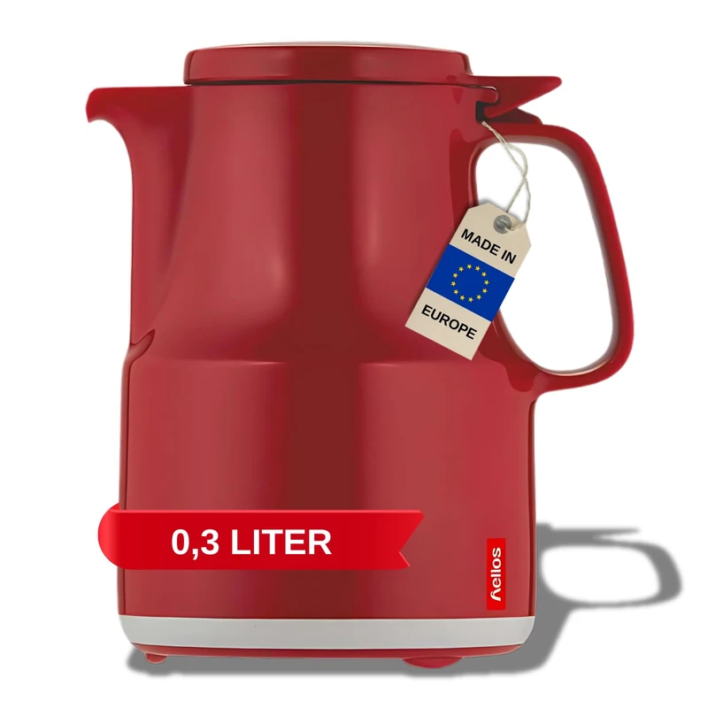 Helios Thermoboy Vacuum Jug Red 0.3 Litre