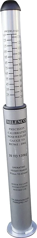Milenco Precision Calibrated Nose Weight Gauge Caravan trailer, silver