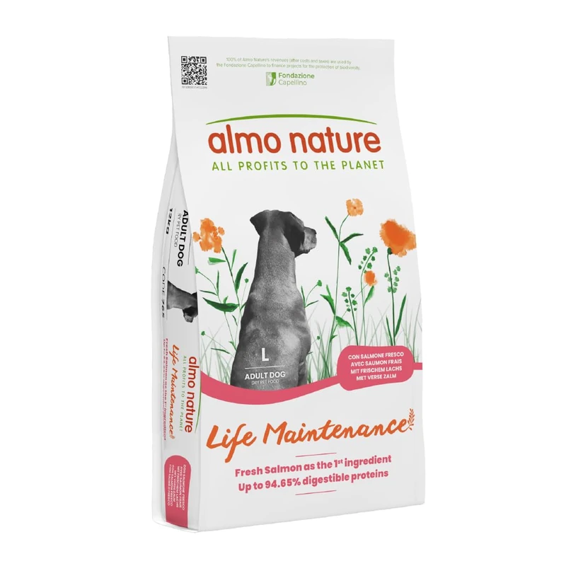 Almo Nature Life Maintenance Salmon Dry Dog Food - 12 kg