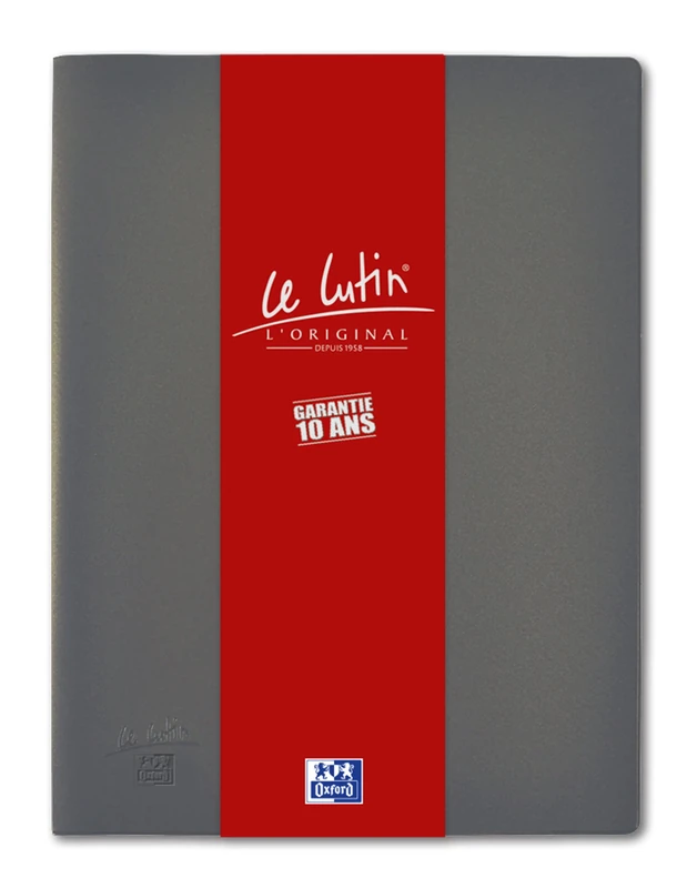 OXFORD Le Lutin® L'Original Document Folder A4 80 Pages / 40 Pockets PVC Grey