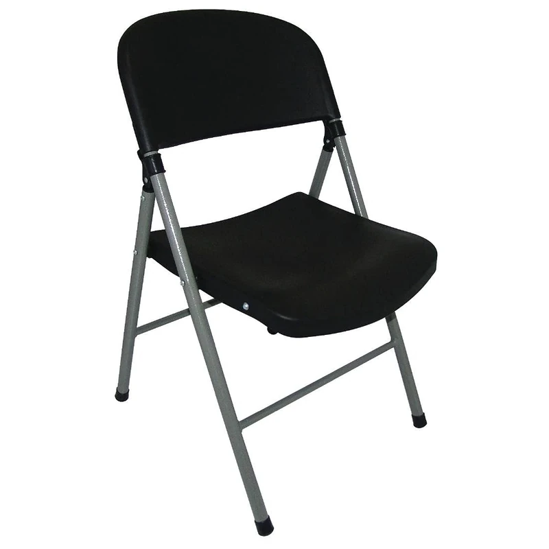 Bolero Foldaway Utility Chair Steel Black Functions Buffets 810X490X500mm 2pc