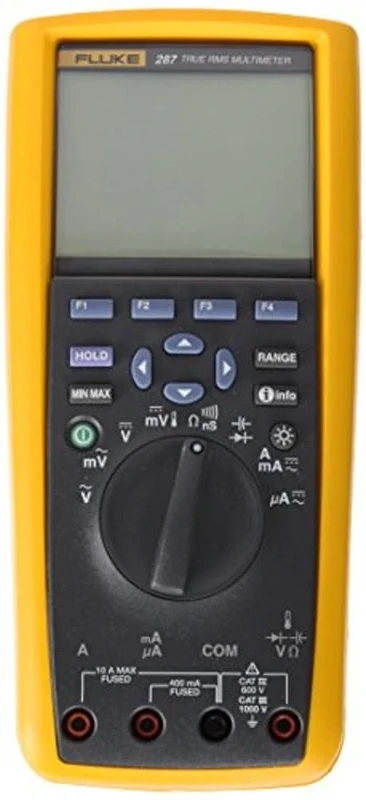 Fluke FLUKE-287/EUR European True-RMS Electronic Logging Multimeter, 0.025 % Basic DC Accuracy, 100 kHz AC Bandwidth, TrendCapture, Handheld