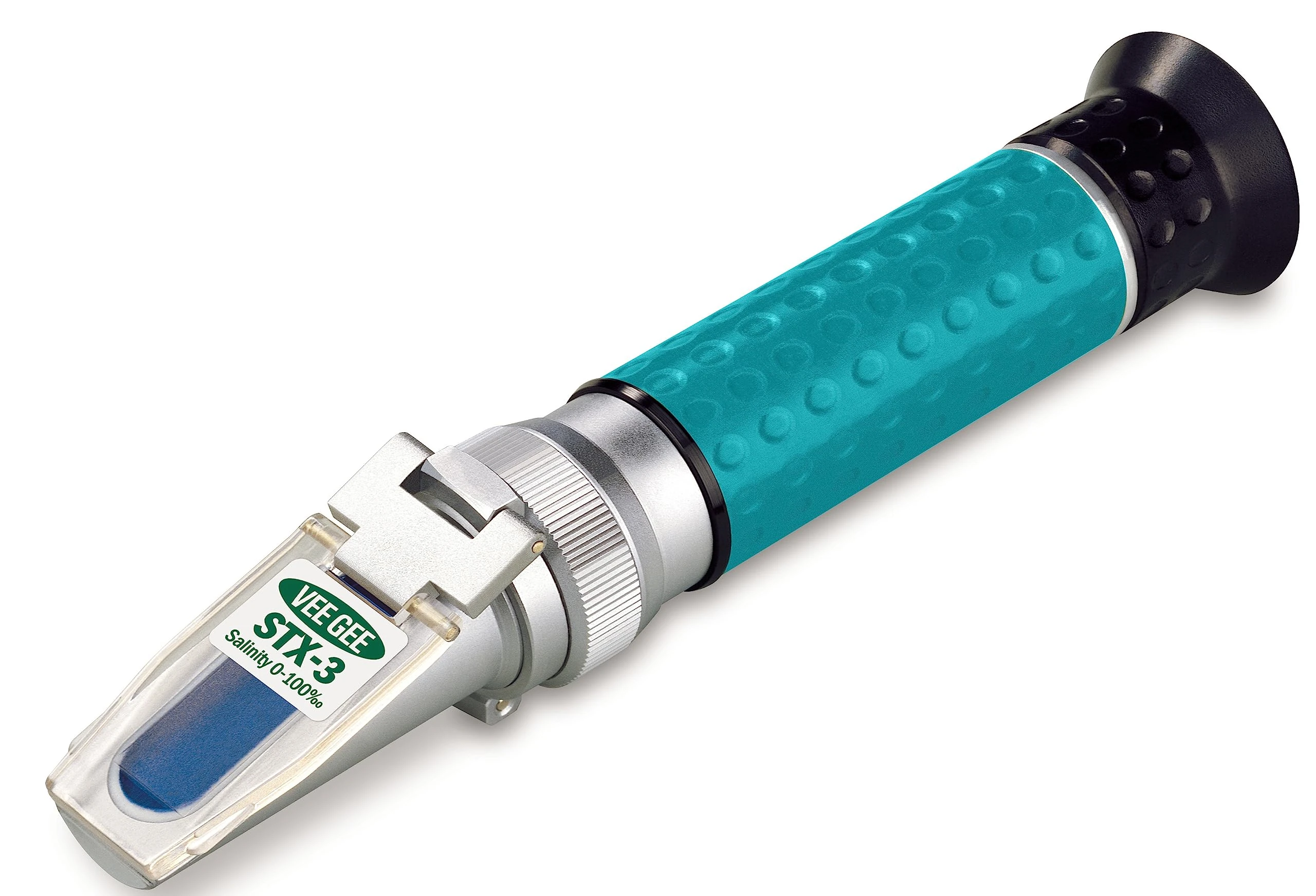 Vee Gee Scientific STX-3 Handheld Refractometer, with Salinity Scale, 0-100, -1.0 Accuracy, 1.0 Resolution