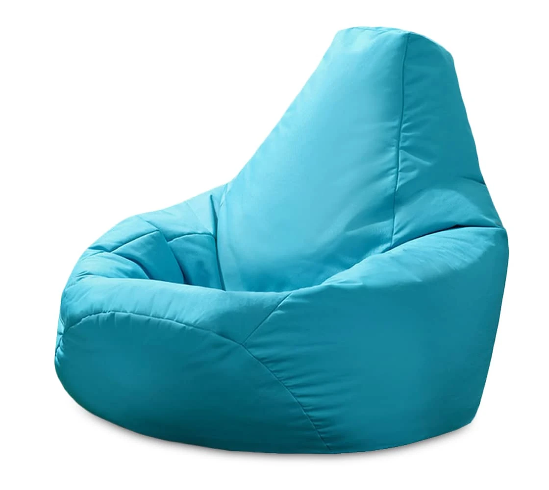 Beautiful Beanbags - Adult Highback Beanbag Chair - Large Water-Resistant for Indoor and Outdoor Use - Lounge or Gaming Chair - Manufactured in UK (Aqua)