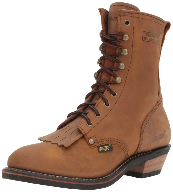 Ad Tec Men's 9 Inch Packer Work Boot, Brown, 9.5 - Image 1