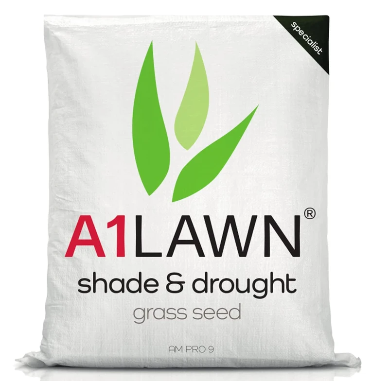 A1 Lawn, Shade & Drought Tolerant Grass Seed - Hard Wearing, Fast Growing, DEFRA Certified, 10kg