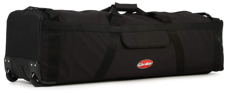 Gibraltar Accessory Drum Set Hardware Bag with wheels, for stands, rigs, Racks, accessories, Dimensions 44" x 11" x 11", GHLTB