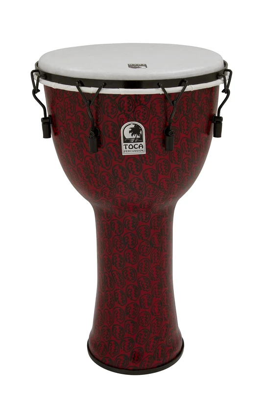 TOCA Djembe Freestyle II Mechanically Tuned Red Mask 14" TF2DM-14RMB