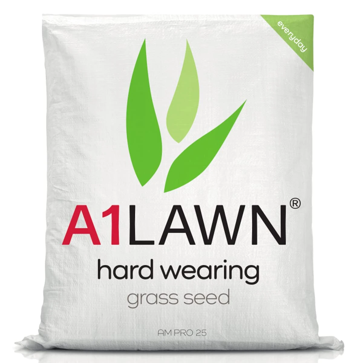 A1 Lawn - Hard Wearing Grass Seed, 10kg (280m2) - UK Resilient, Fast Growing, Fresh, Pet & Child Friendly - Ideal for Patch Repair, Over Seeding, New Lawns & Thickening. DEFRA Approved (AMPRO25)