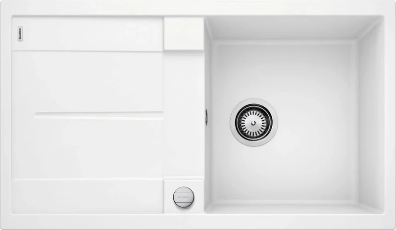 Blanco Metra Silgranit PuraDur Kitchen Sink,White (weiß),50cm Base Cabinet