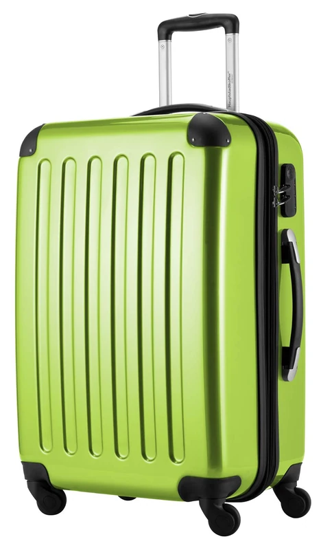 HAUPTSTADTKOFFER® · Hard-Side Suitcase APPLEGREEN high Gloss · Dimension ca. 63 x 42 x 28 cm + 4 cm Volume Expansion · max. 87 Liter Filling Volume