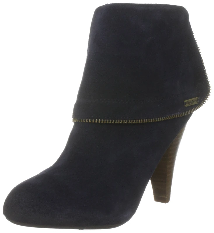 Pepe Jeans Women's Tami Navy Side Zip Boot Leather Suede TA-241 C 4 UK - Image 1
